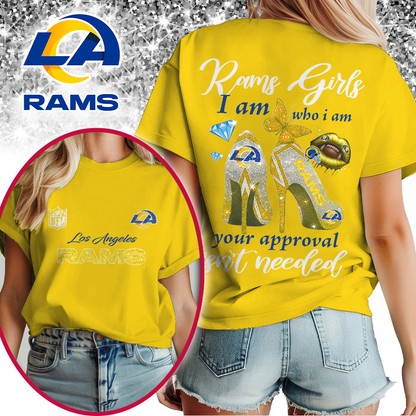 LAR Premium NFL I Am Who I Am Glitter 3D Apparel DDT 211025 NTL
