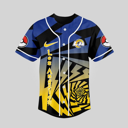 LAR Premium NFL Pikachu Jersey Shirt DDT 101125 HLPHUONG