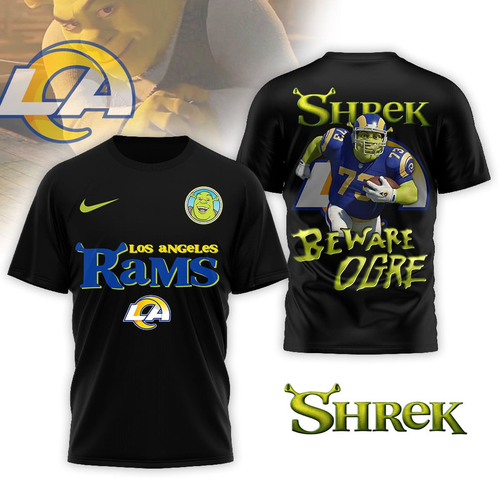 LAR Premium NFL Shrek 3D Shirt DDT CTND