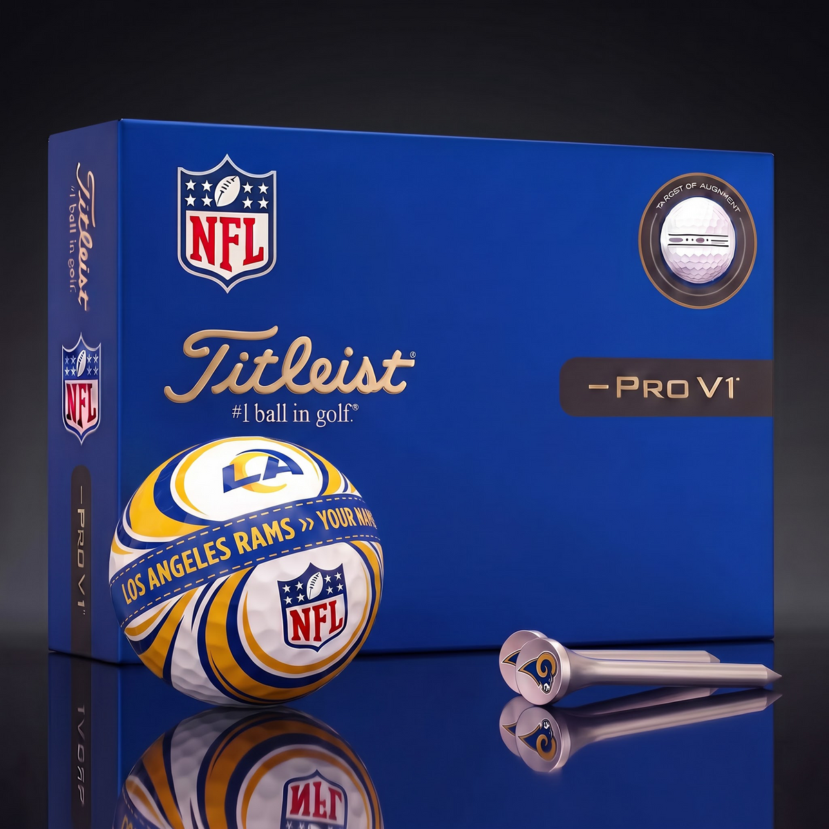LAR X Luxury NFL Football Golf Ball Set – Personalized Edition
