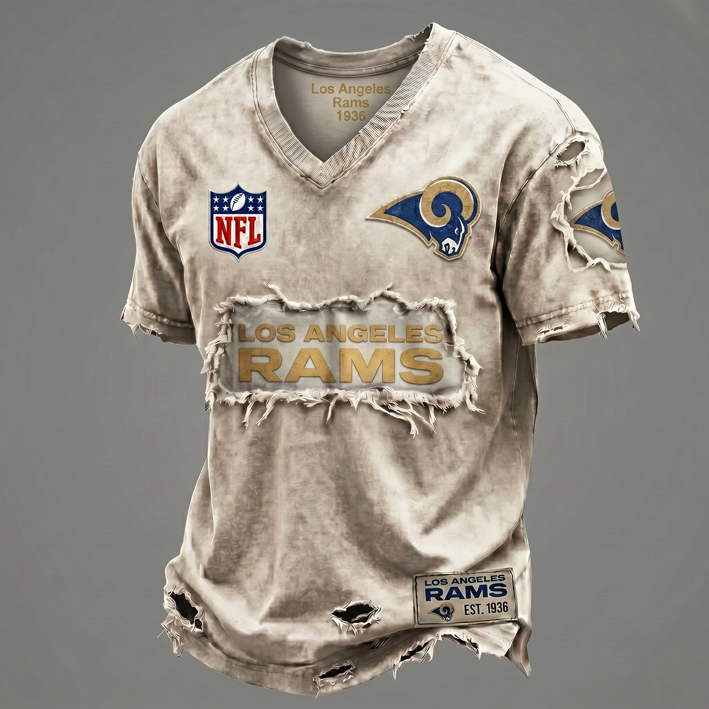LAR NFL Premium V-Neck T-shirt Gift For Fans 0306 NAK DATND NHT