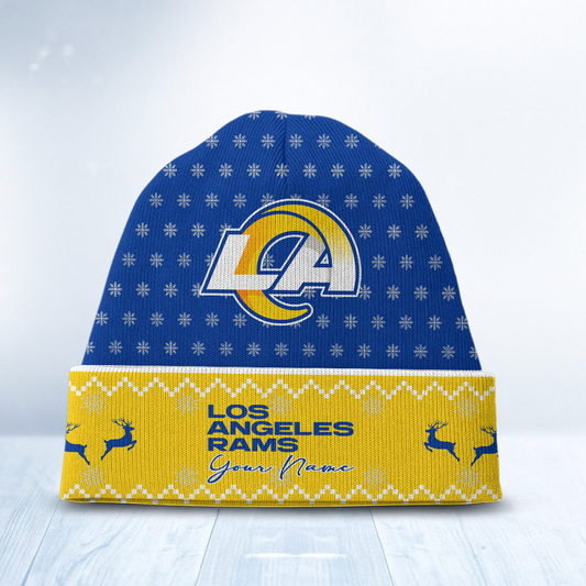 LAR x NFL Customized Beanie Hat Christmas DatND DVT
