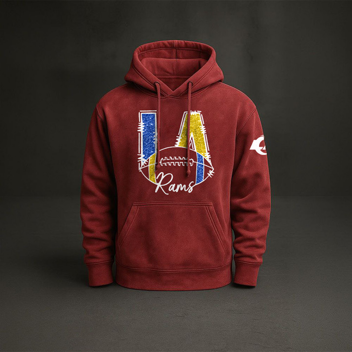LAR x NFL Embossed Hoodie DatND THUONGNH