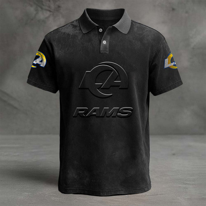 LAR x NFL Embossed Polo Shirt DATND TANTD