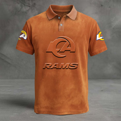 LAR x NFL Embossed Polo Shirt DATND TANTD