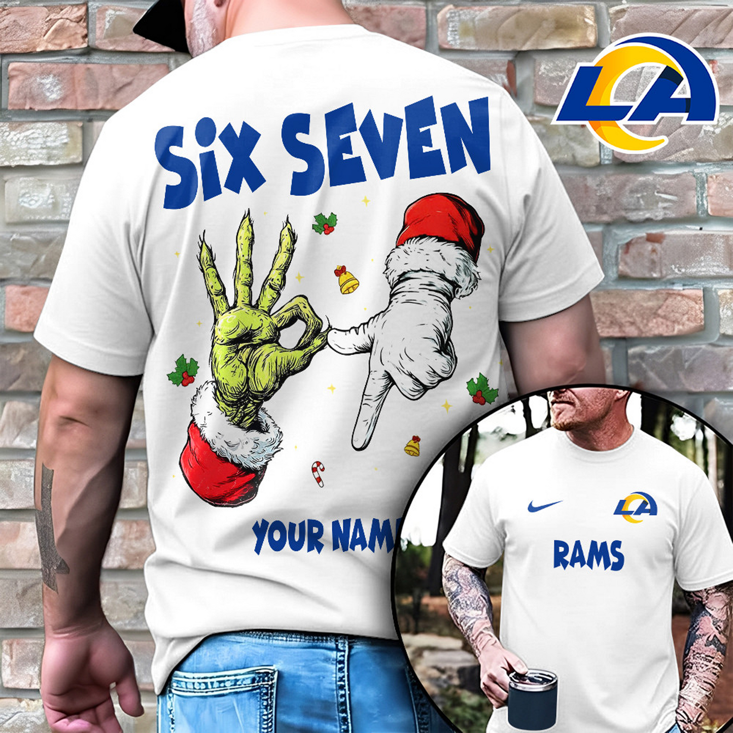 LAR x NFL Funny Six Seven Hot Trend Tshirt Custom Any Name DATND TANTD