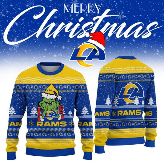 LAR x NFL Love Football Ugly Christmas Sweater DDT NTL