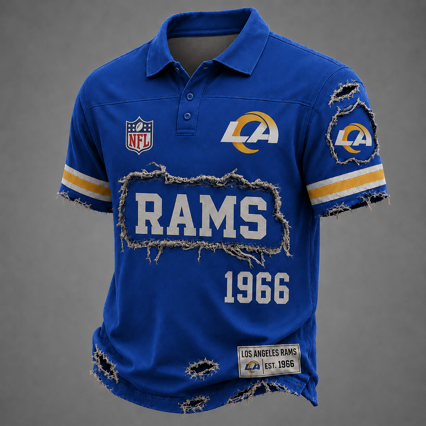 LAR x NFL Luxury Classic Polo shirt 0506 DatND DVT