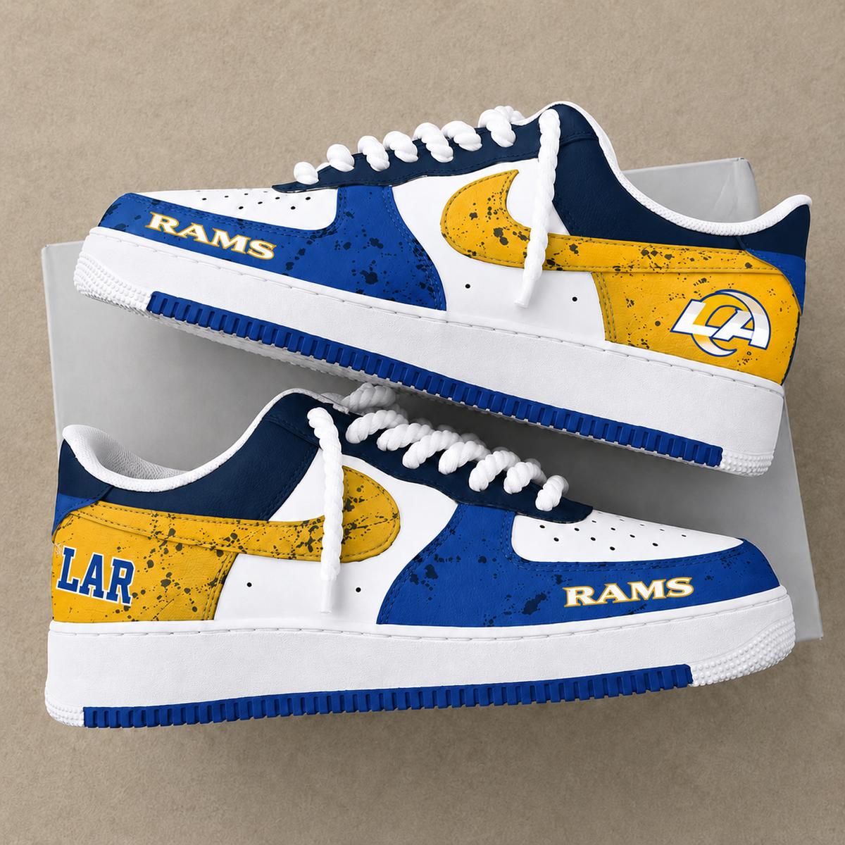 LAR x NFL Premium AF1 Shoes