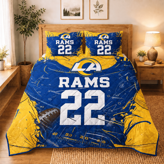 LAR x NFL Premium Bedding Sets Personalized Gift For Fan