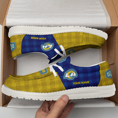 LAR x NFL Premium Hey Dude Shoes DATND TANTD