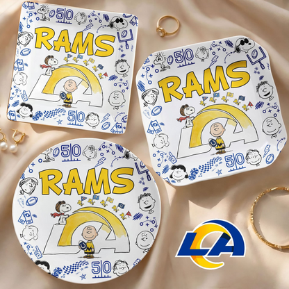 LAR x NFL Premium NFL Snoopy Jewelry Dish 0406 DatND DVT