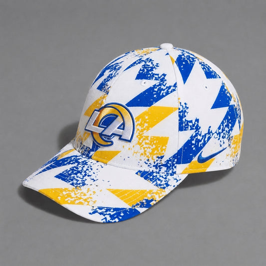 LAR x NFL Premium Sports Fan Geometric Pattern Baseball Cap
