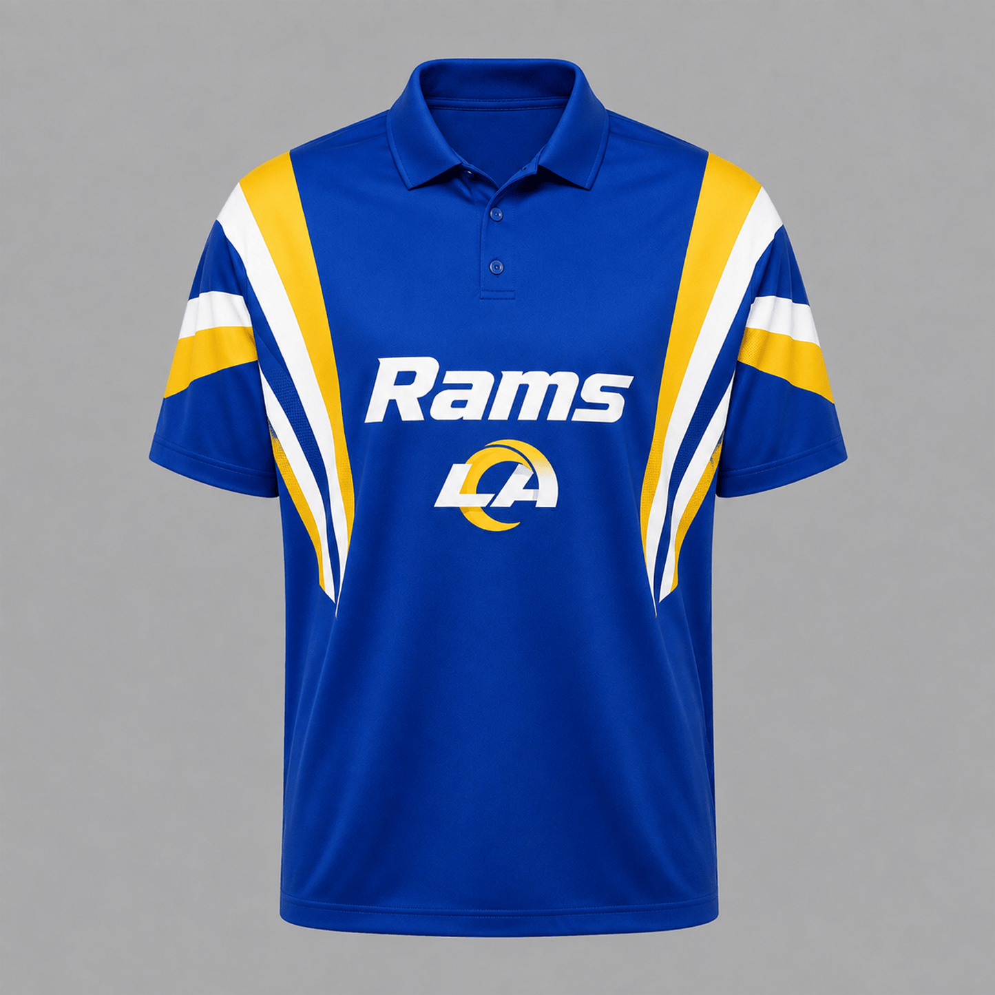 LAR x NFL Sleeve Collared Sports Polo Shirt