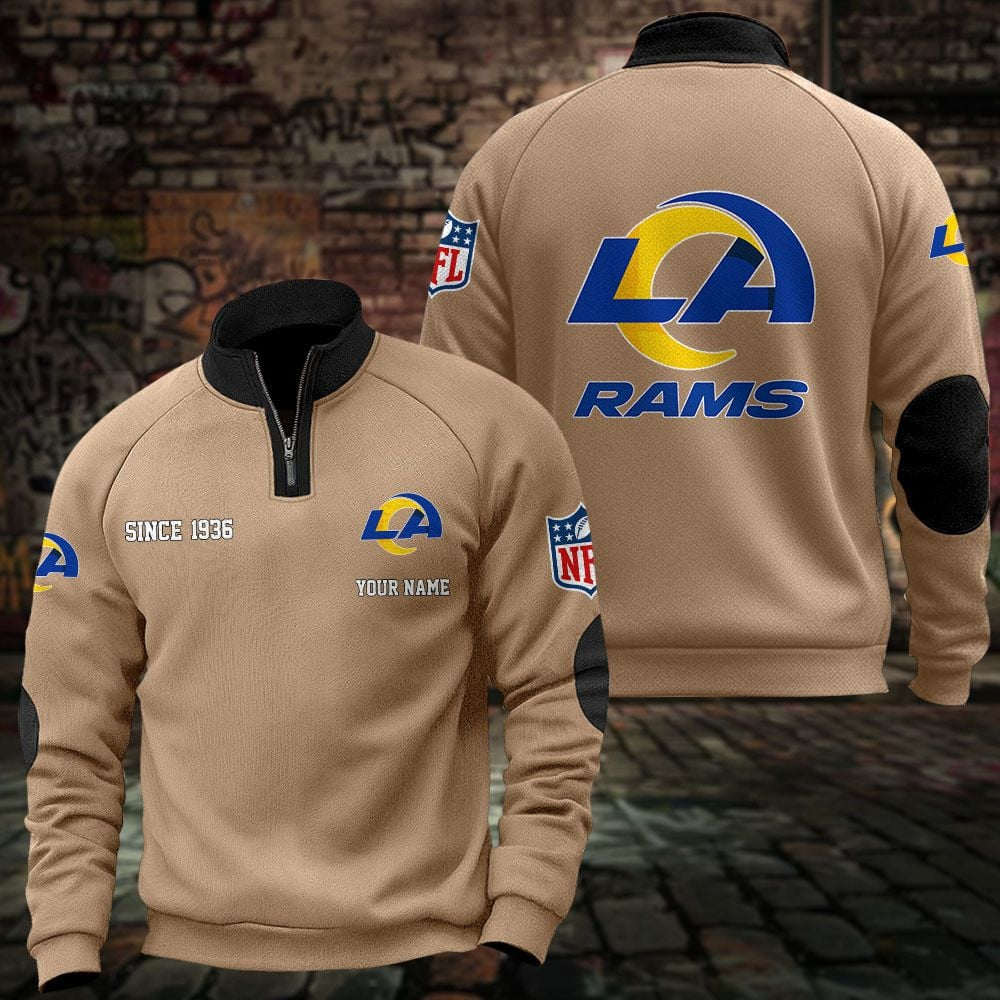 LAR x NFL Sweatshirts Quarter Collared Sweatshirt Pullover DatND DVT