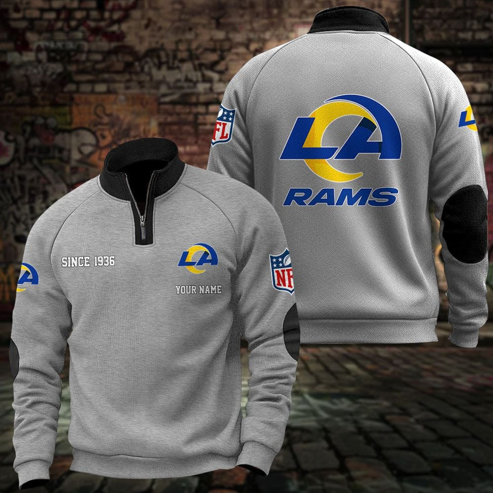 LAR x NFL Sweatshirts Quarter Collared Sweatshirt Pullover DatND DVT