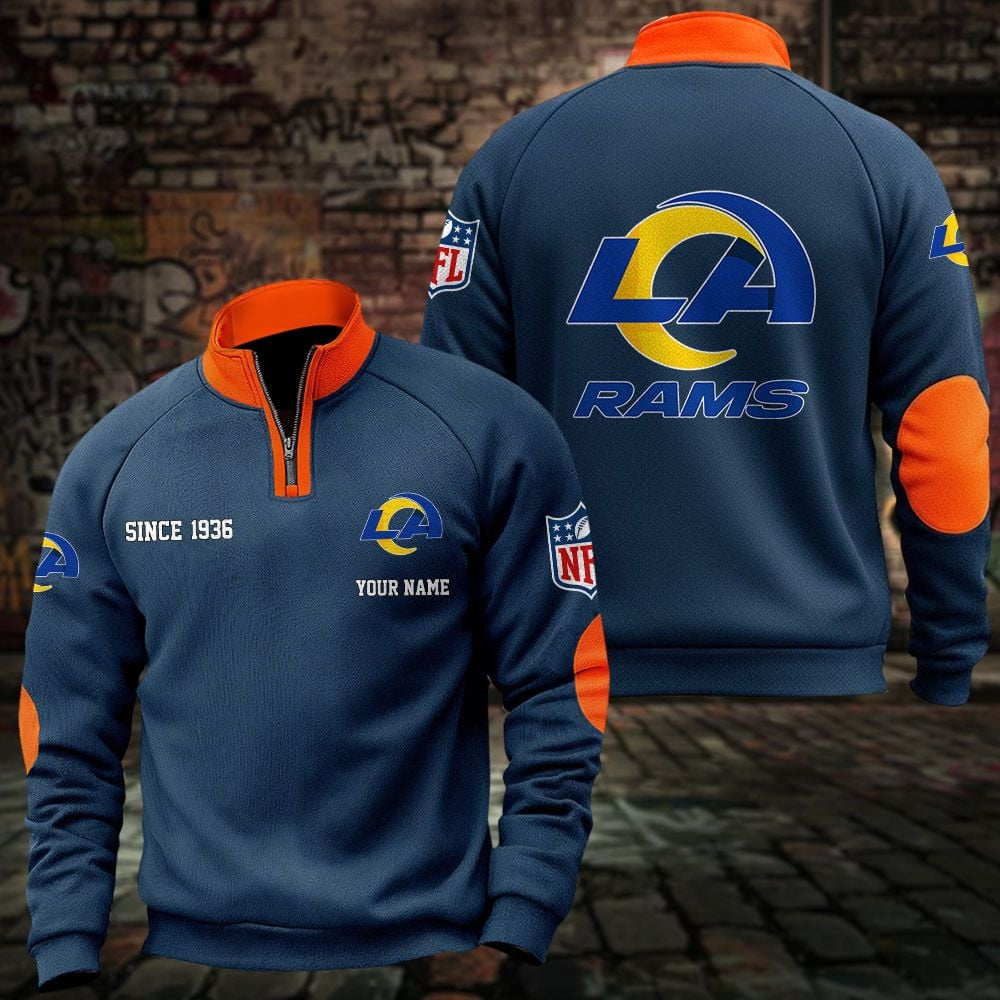 LAR x NFL Sweatshirts Quarter Collared Sweatshirt Pullover DatND DVT