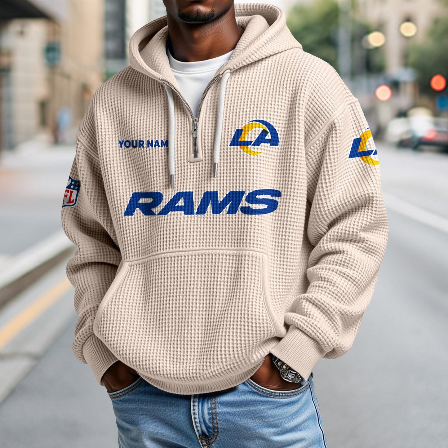 LAR x NFL Waffle Hoodie DatND DVT