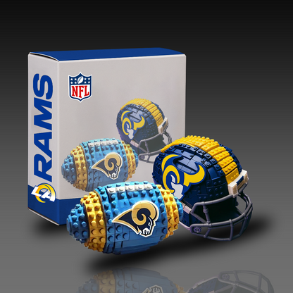 NFL Team Ball & Helmets Building Block Football Set DDT CTND