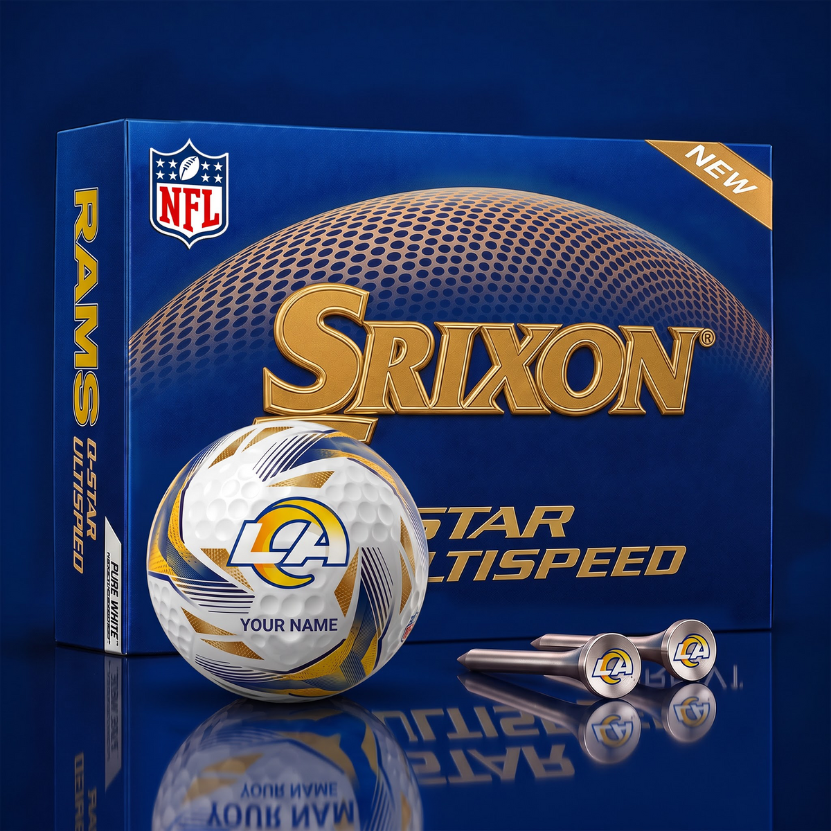 LAR_NFL Football Fan Signature Golf Ball Set – Personalized Edition