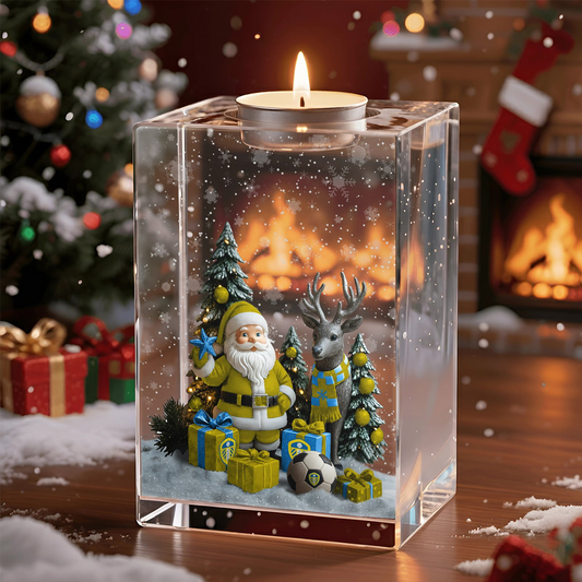 LEE x EPL Personalized Christmas Crystal Candle Holder DatND DVT