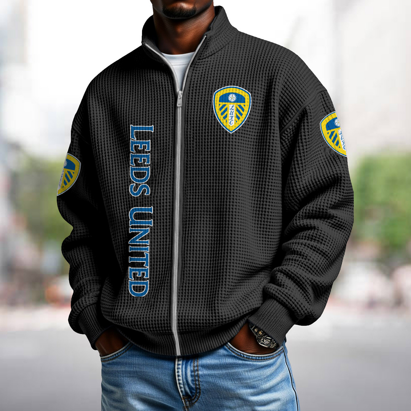 LEE x EPL Waffle Zip Up Sweatshirt 1911 DatND DVT