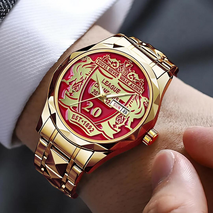 LIV 20 x RL Alloy Luxury Quartz Watch DATND TANTD