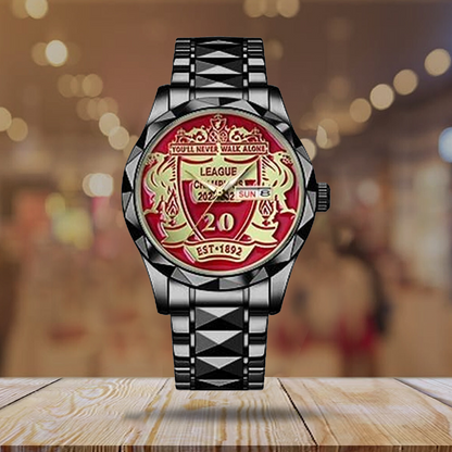 LIV 20 x RL Alloy Luxury Quartz Watch DATND TANTD