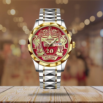 LIV 20 x RL Alloy Luxury Quartz Watch DATND TANTD