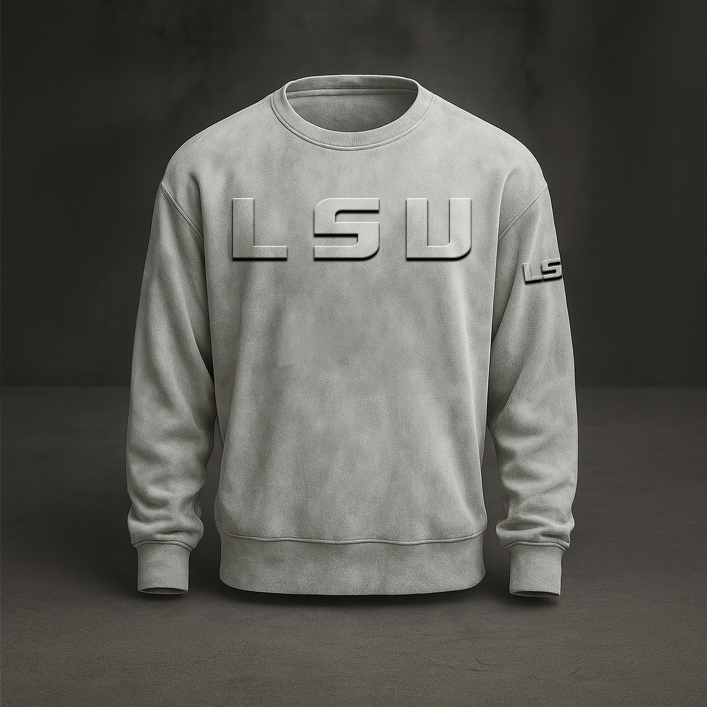 LSU x NCAA Embossed Sweat Shirt DATND TANTD