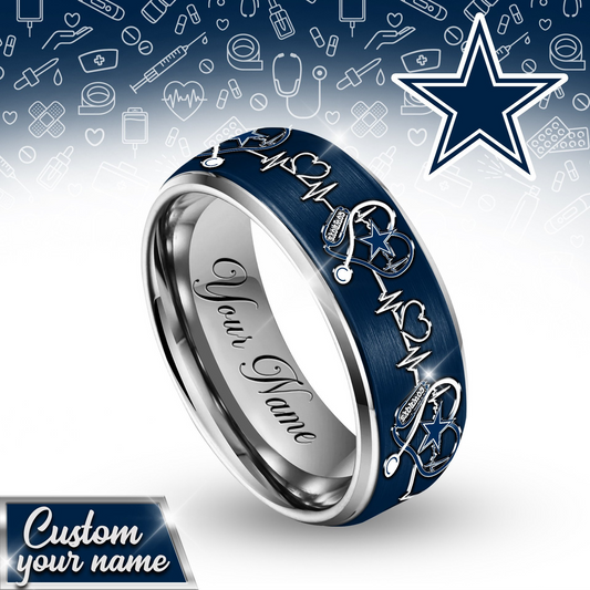 LUXURY NFL X DAL Silver Destiny Ring NDT NHM 2025