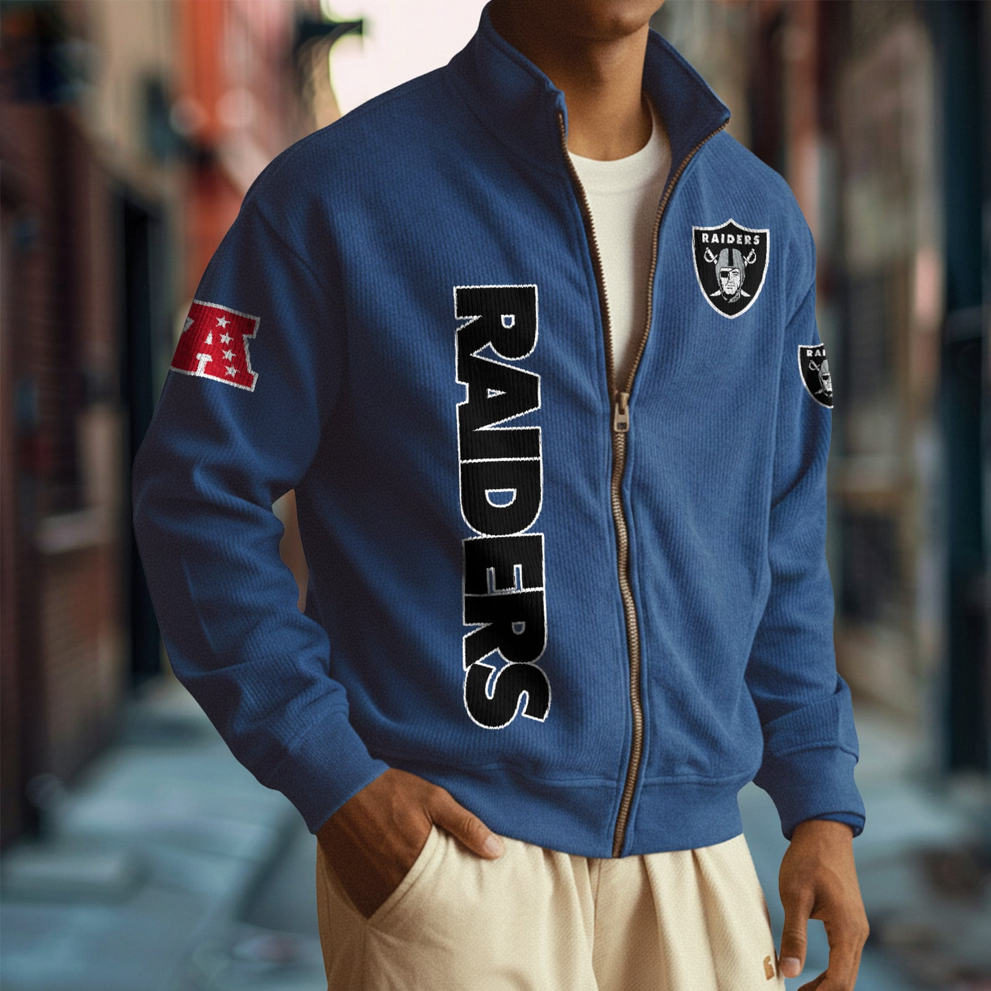 LV x NFL Corduroy Zip-Up Jacket DatND DVT