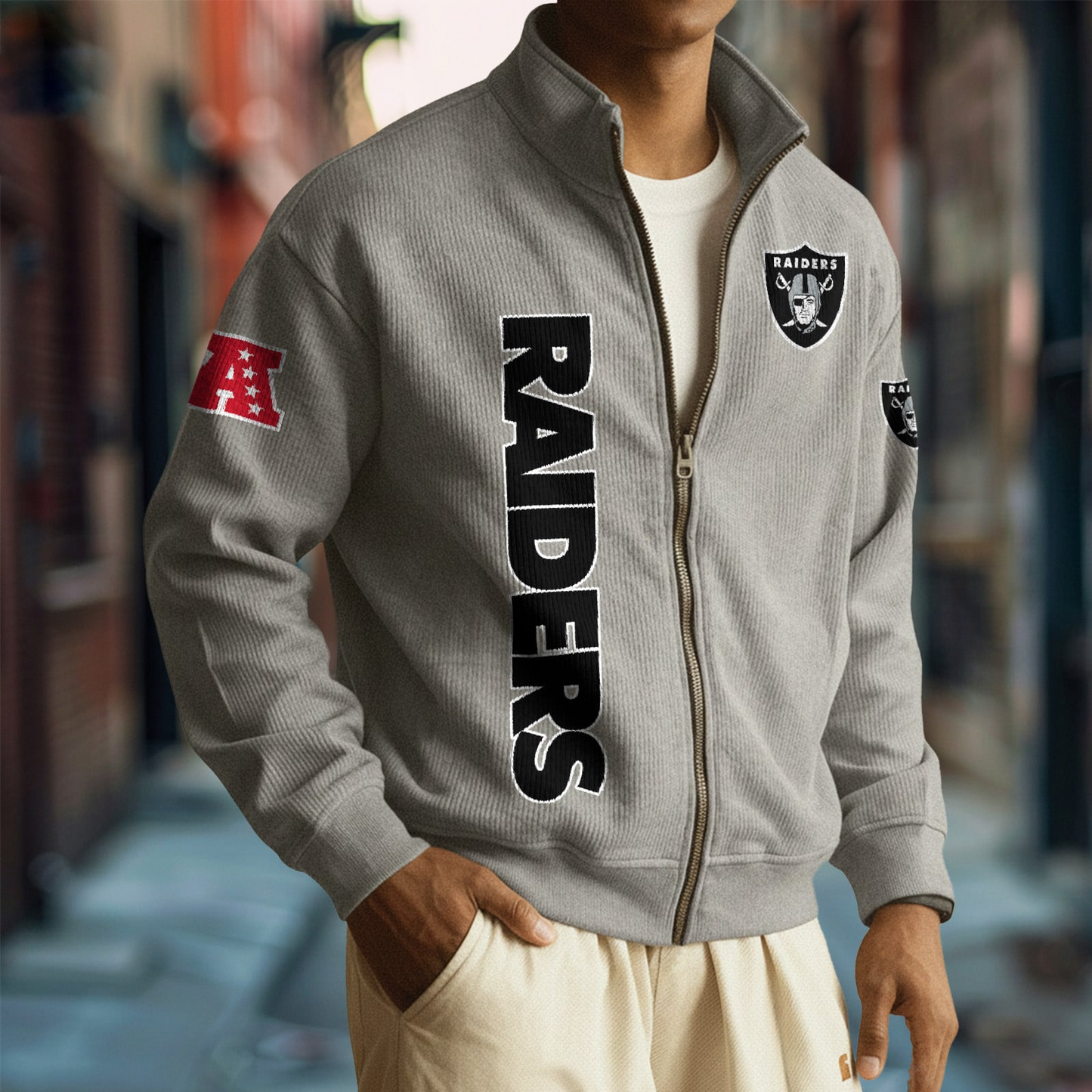LV x NFL Corduroy Zip-Up Jacket DatND DVT
