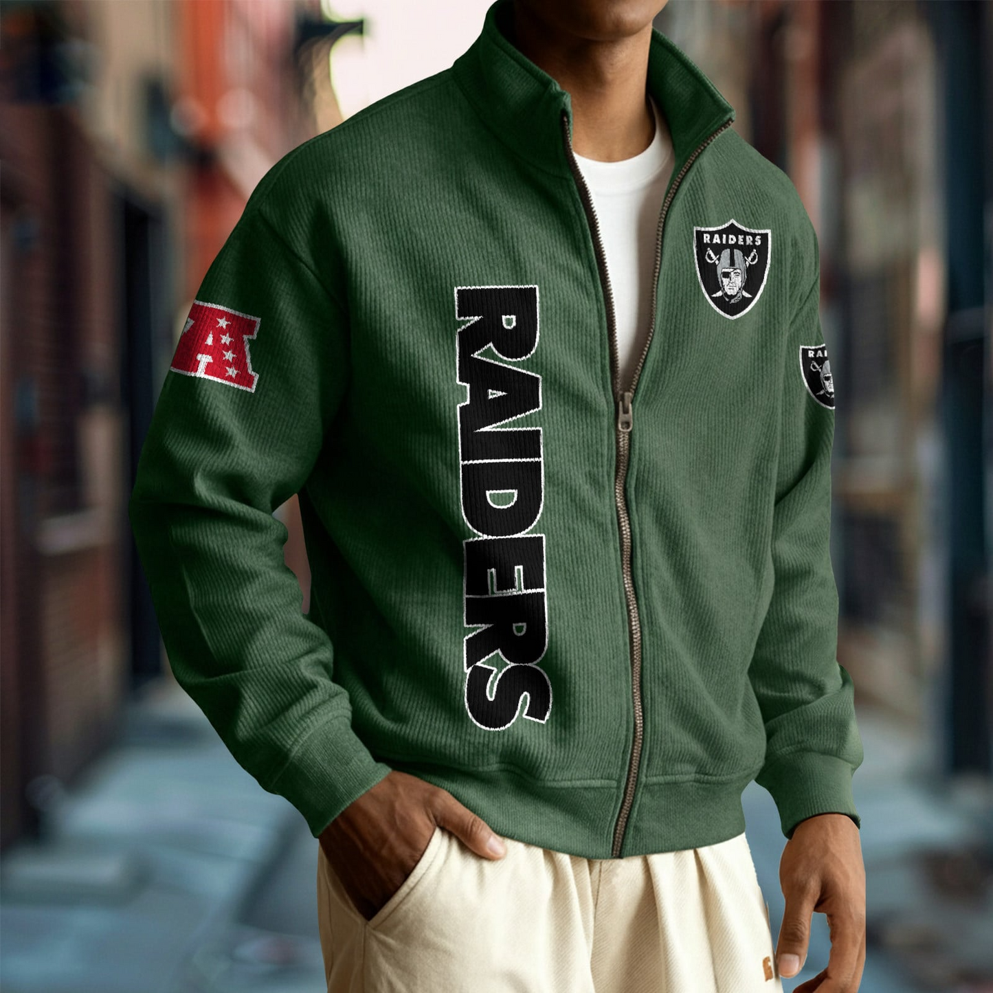 LV x NFL Corduroy Zip-Up Jacket DatND DVT