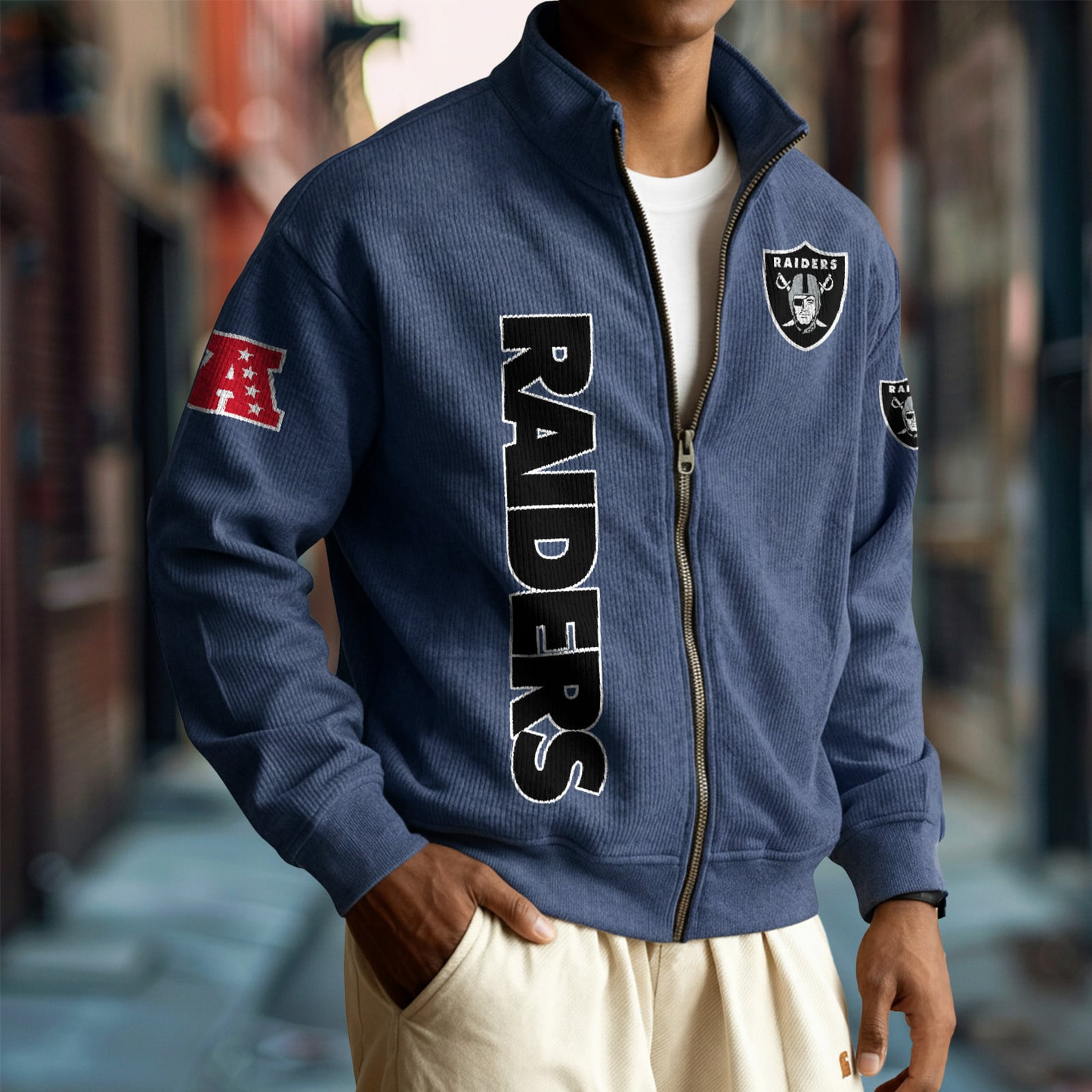 LV x NFL Corduroy Zip-Up Jacket DatND DVT