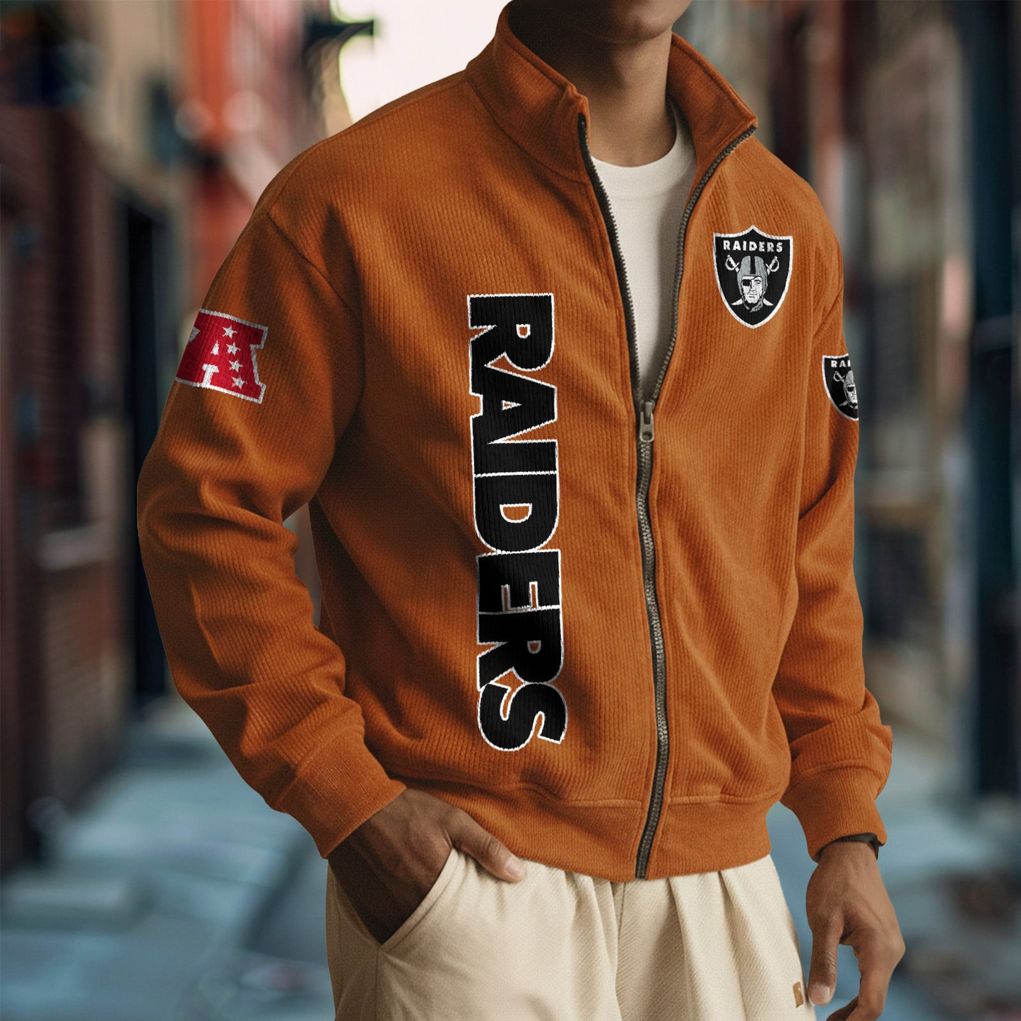 LV x NFL Corduroy Zip-Up Jacket DatND DVT