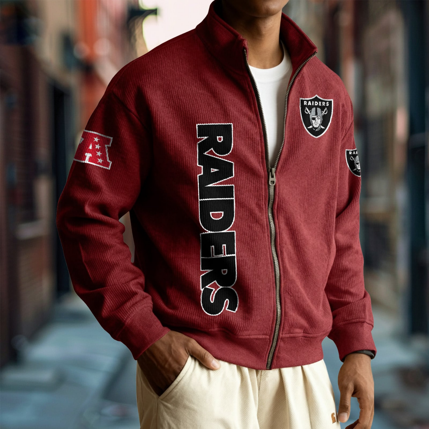 LV x NFL Corduroy Zip-Up Jacket DatND DVT