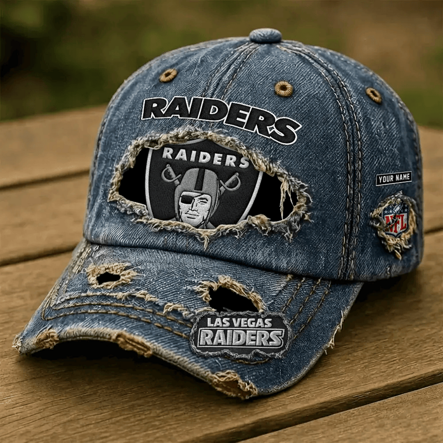 LV x NFL Denim Washed Cap 2805 DatND DVT