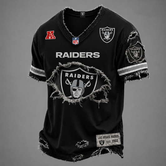LV x NFL LUXURY V-Neck T-Shirt V3 1906