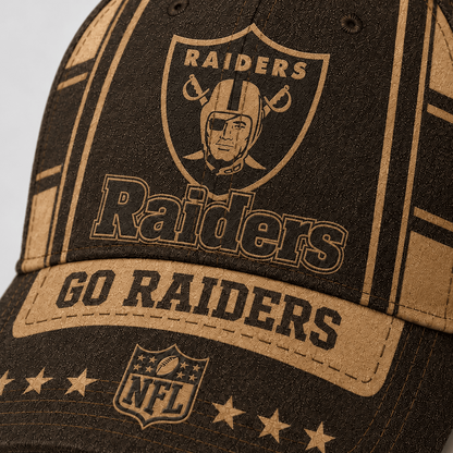 LV x NFL Premium Vintage Leather Personalized Cap for Loyal Fans