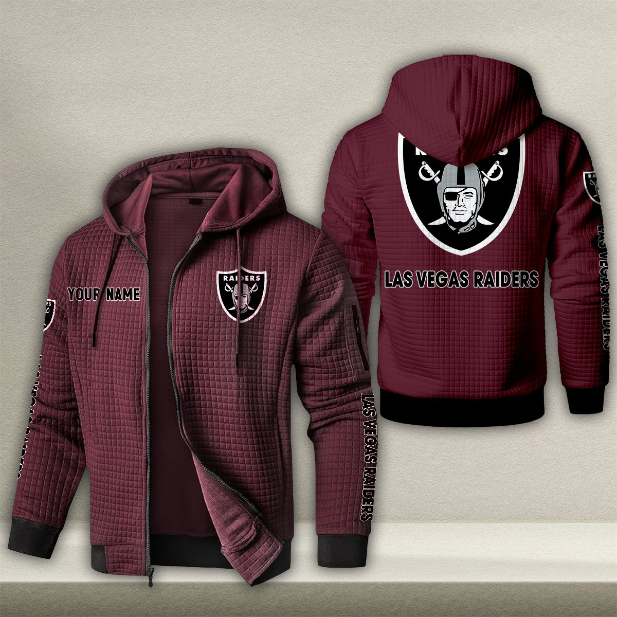 LV x NFL Quilted Zip Hoodie DatND DVT