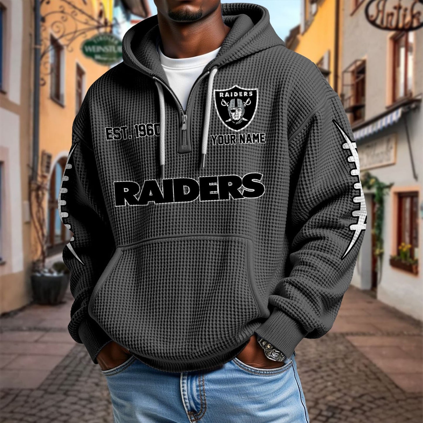 LV x NFL Waffle Hoodie DatND DVT