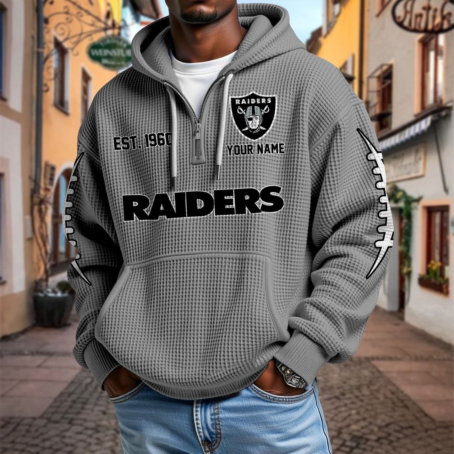 LV x NFL Waffle Hoodie DatND DVT