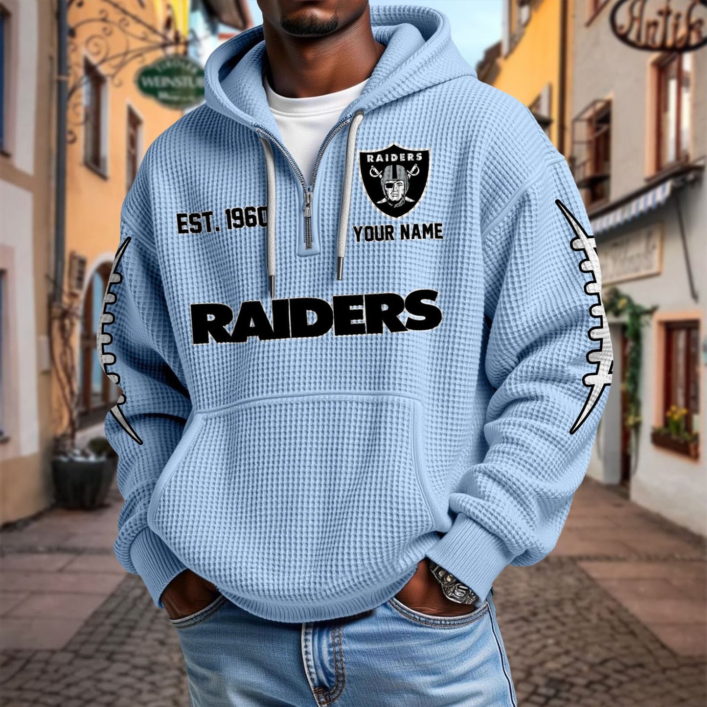 LV x NFL Waffle Hoodie DatND DVT