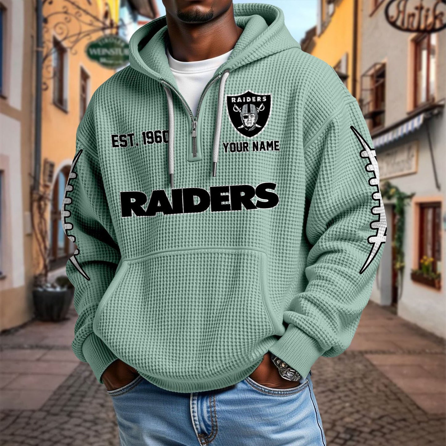 LV x NFL Waffle Hoodie DatND DVT