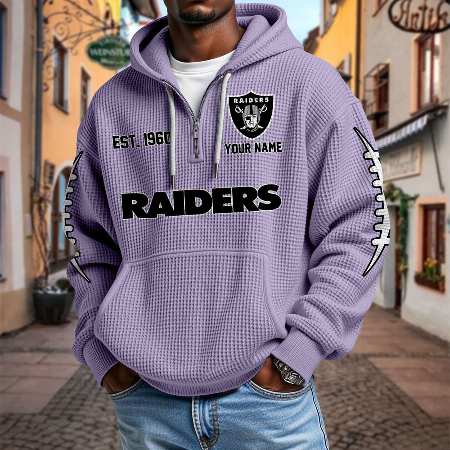 LV x NFL Waffle Hoodie DatND DVT