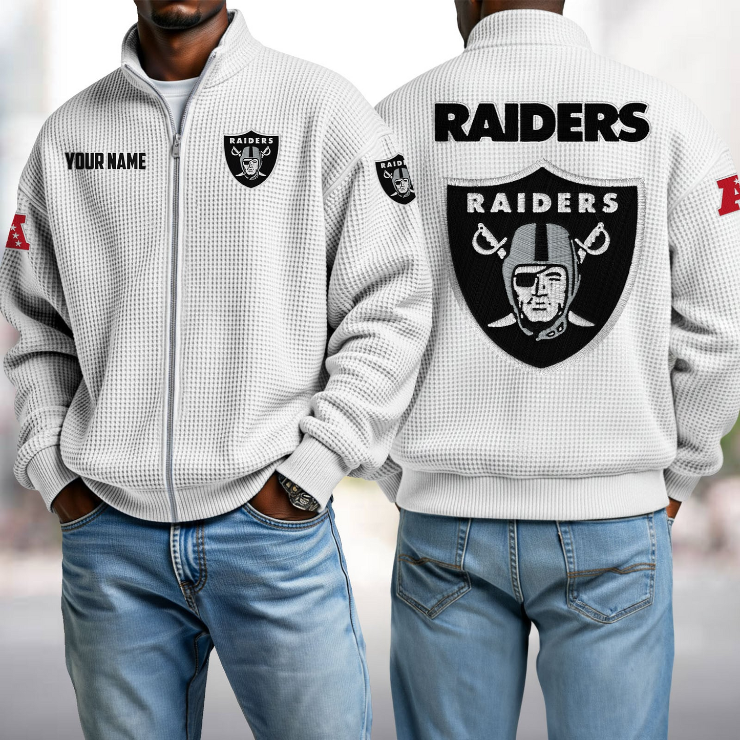 LV x NFL Waffle Zip-Up Sweatshirt DatND DVT