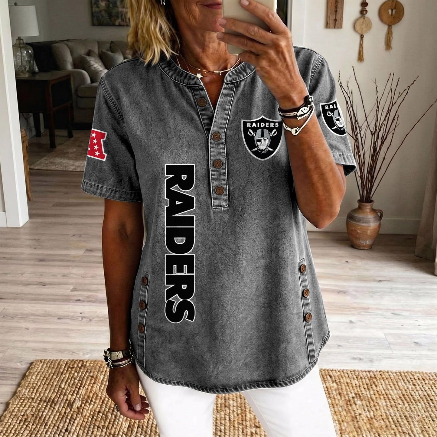 LV x NFL Womenƒ??s Denim Casual Tops DATND LBN 190526