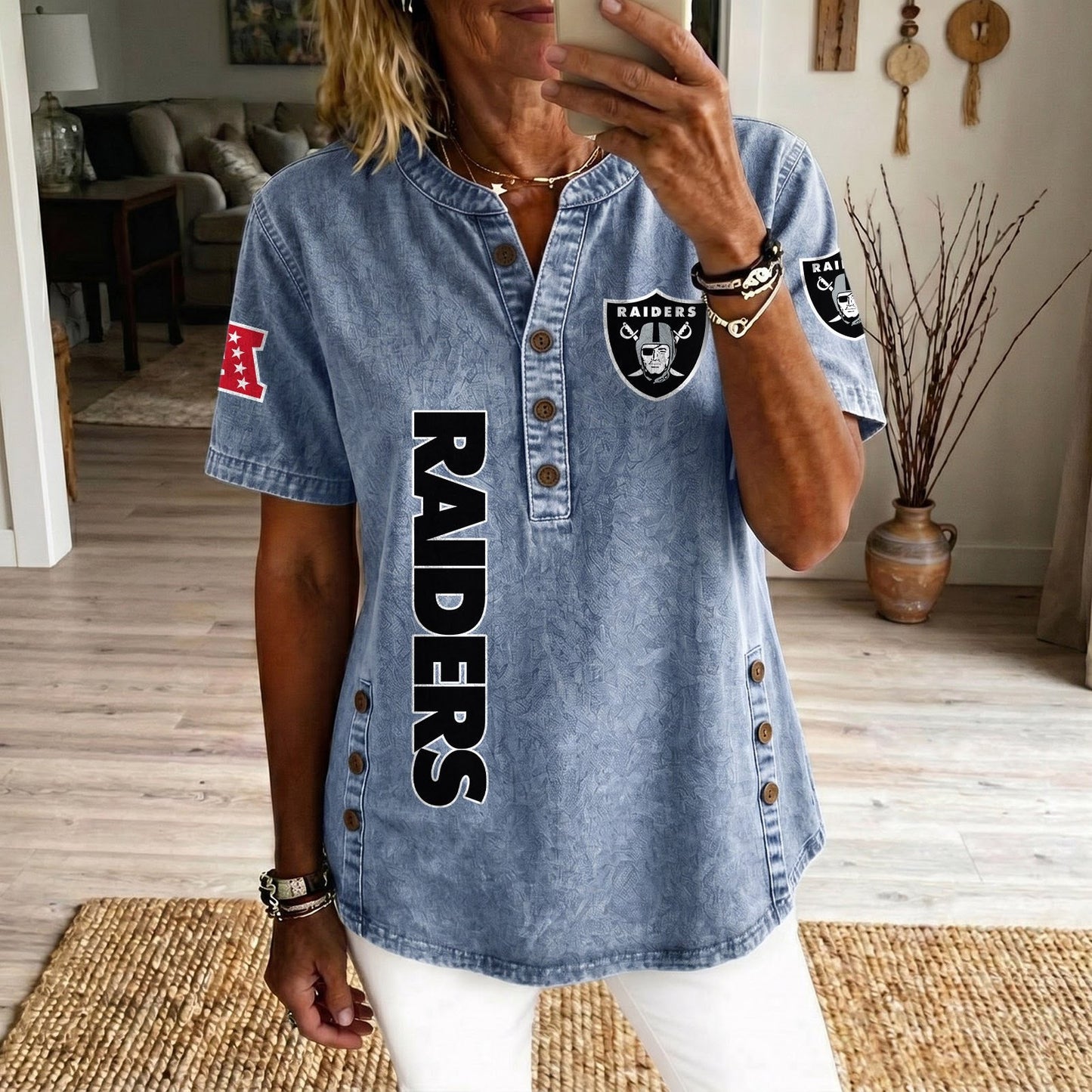 LV x NFL Womenƒ??s Denim Casual Tops DATND LBN 190526