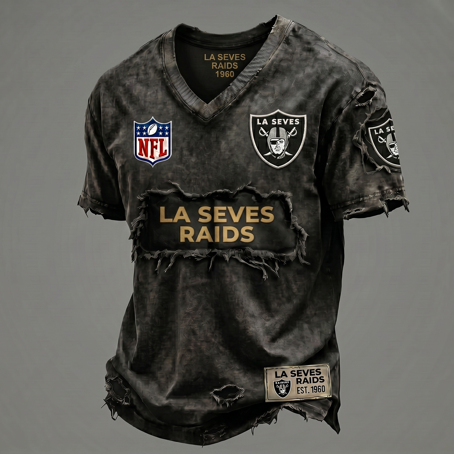 LV NFL Premium V-Neck T-shirt Gift For Fans 0306 NAK DATND NHT